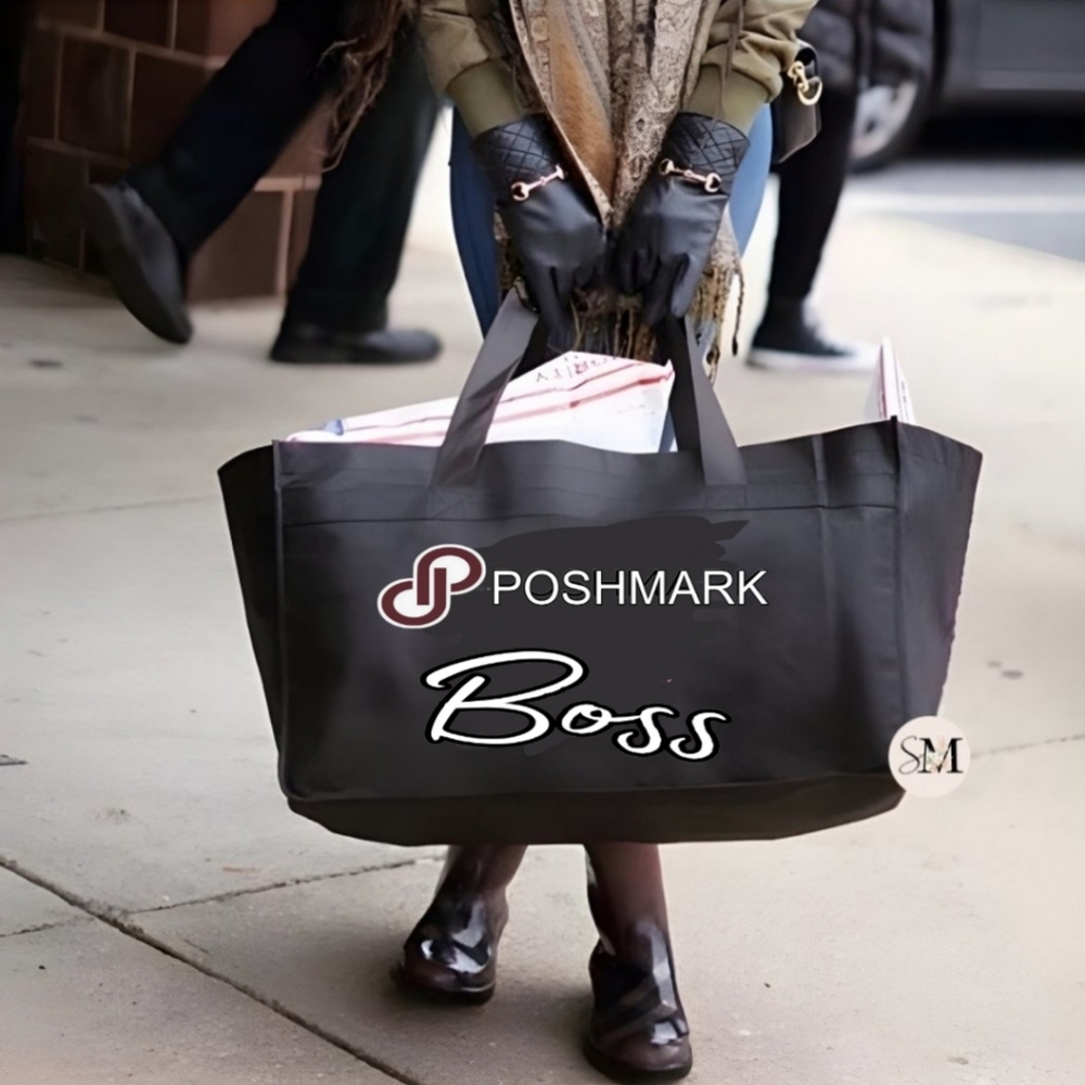 JUMBO canvas mailing Shopping Shipping tote. Reseller Shopaholic Tote. 😃